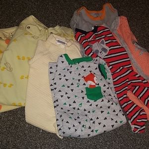7 piece newborn boys pajamas
